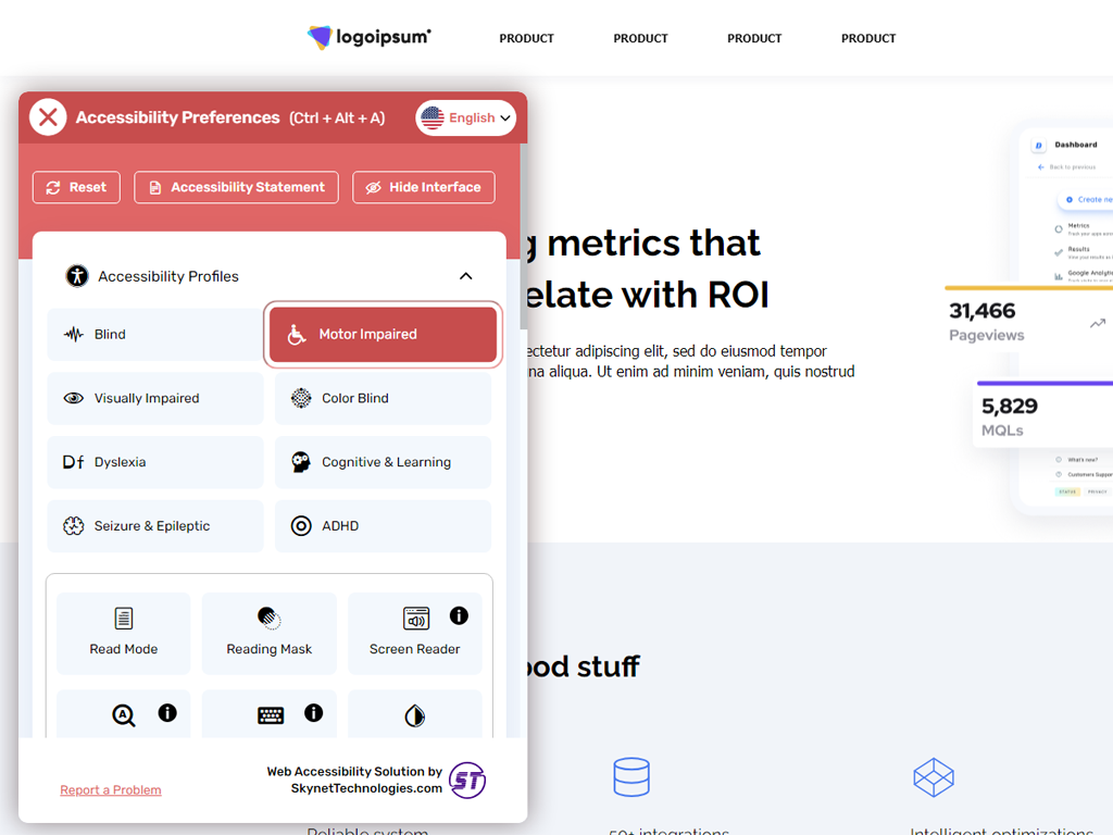 Accessibility Profiles